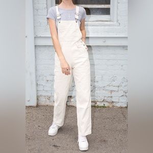 Brandy Melville Cream Hayley Overalls
